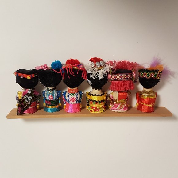 Chinese Cultural Collection Cut Paper, Peg Dolls, Zodiac Medallion Book, Hat Cap - Picture 4 of 16